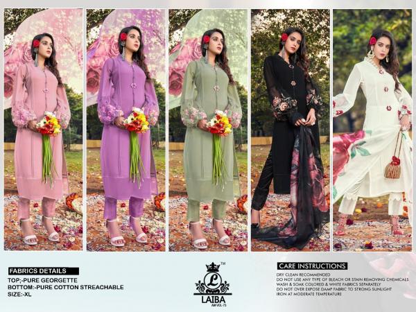 Laiba Am 73 Remix Georgette Wear Ready Made Collection